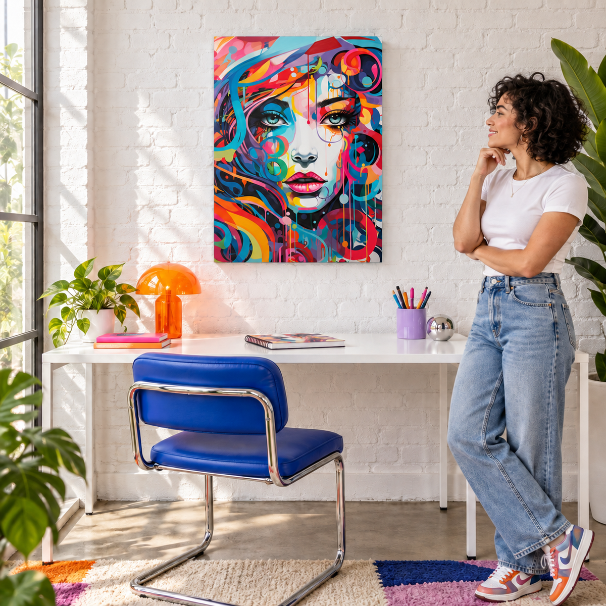 "Unapologetically You" Graffiti Canvas Art